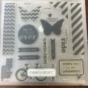 ITS YOYR DAY - CTMH Clear Stamps Set - USED